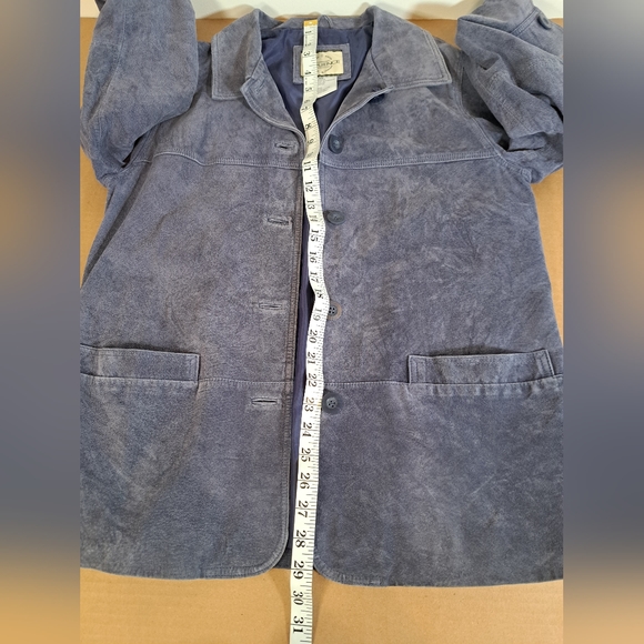 Sequence - light purple lilac real suede leather jacket - size M - Picture 7 of 15